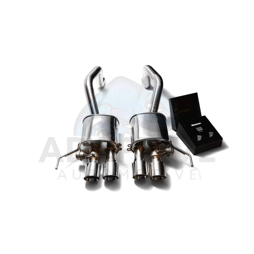 X pipe quad chrome silver tips