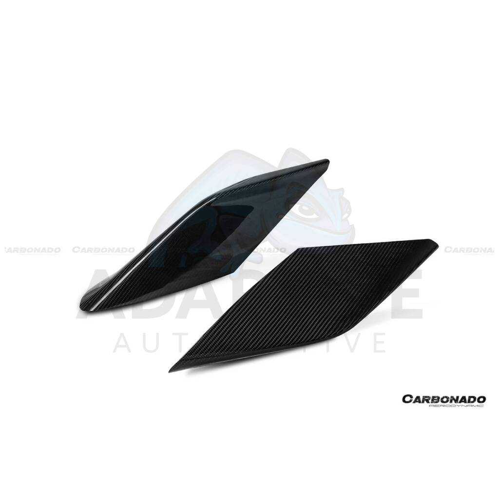 OEM Style Dry Carbon Fiber Side Air Intake Fins Flaps Wings