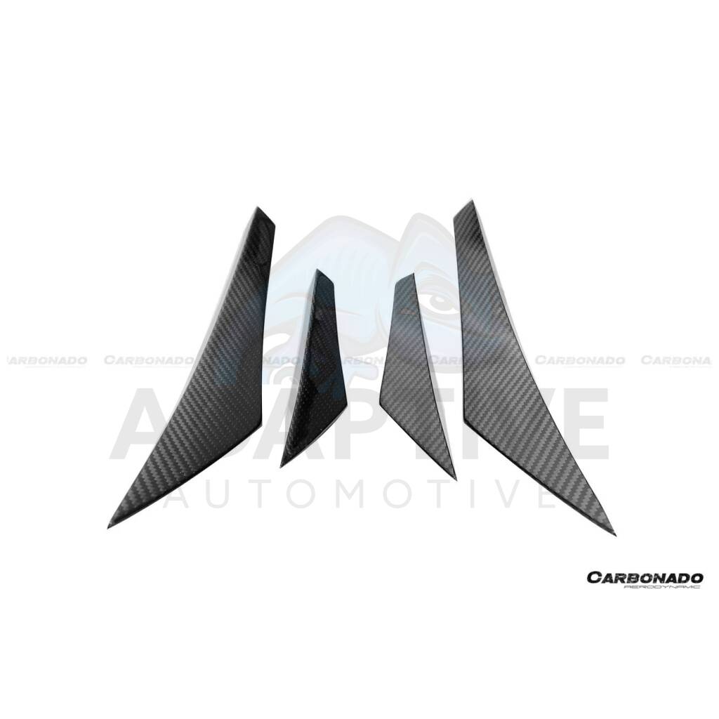 Dry Carbon Fiber Front Bumper Canards