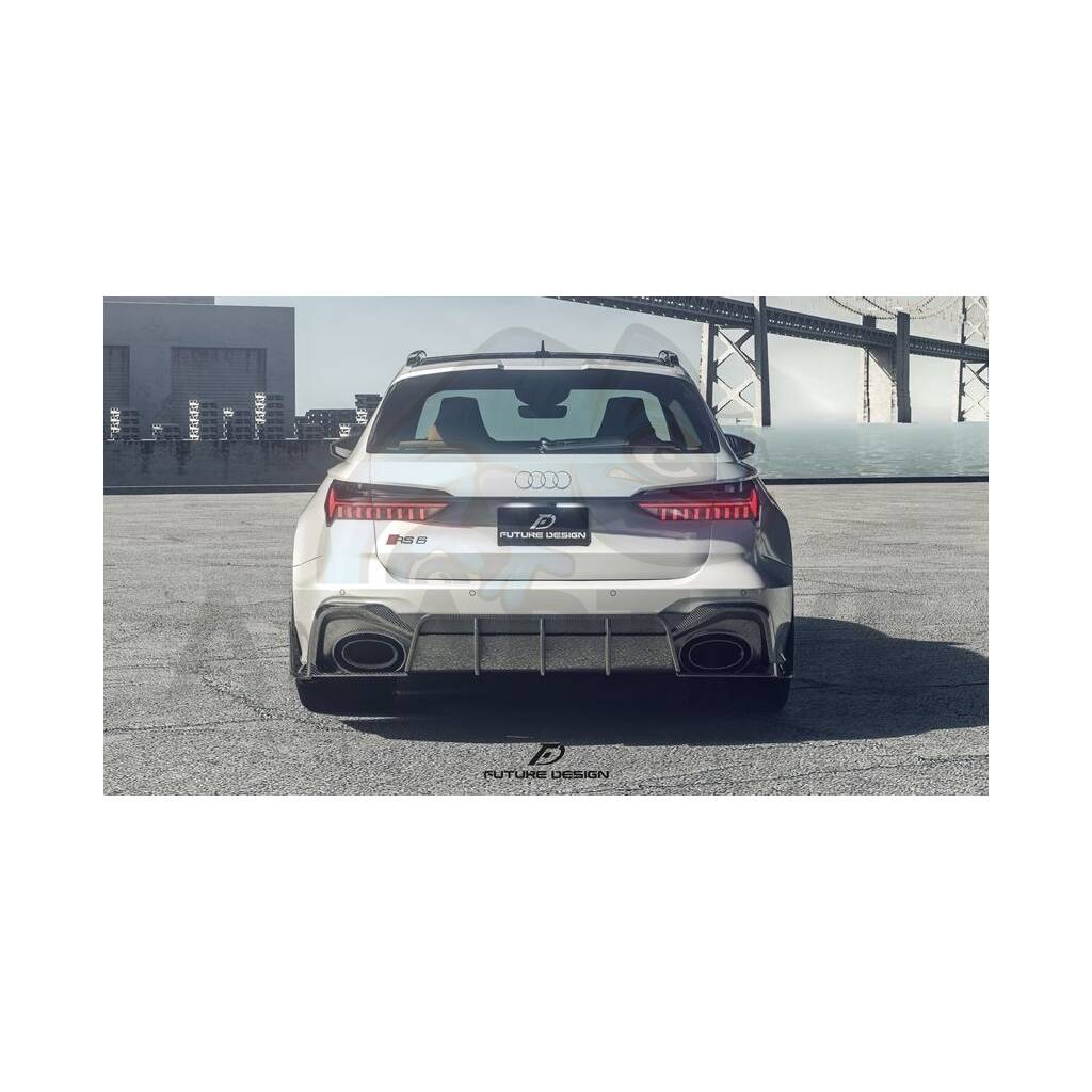 Future Design style carbon rear Diffuser