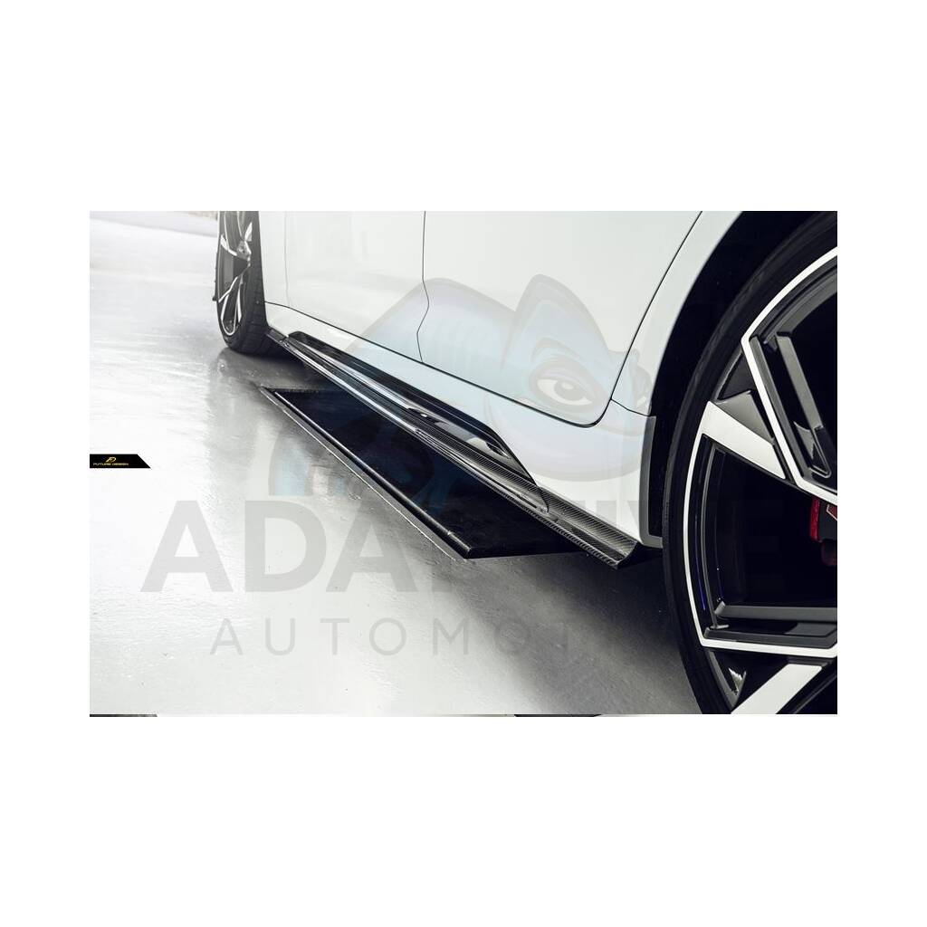 Future Design style carbon Side Skirt Splitter