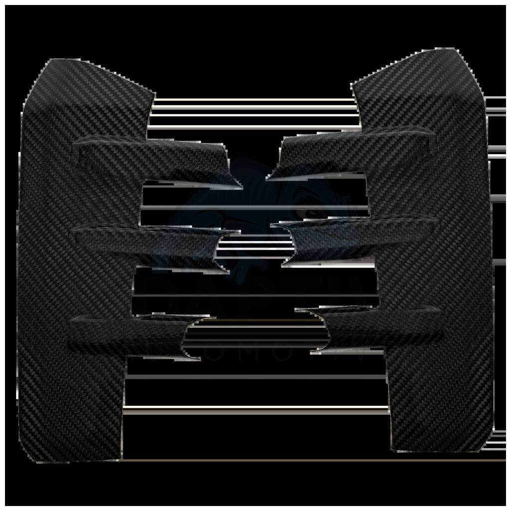 Front Bumper Intake Trims - Visual Carbon Fibre Lacquered