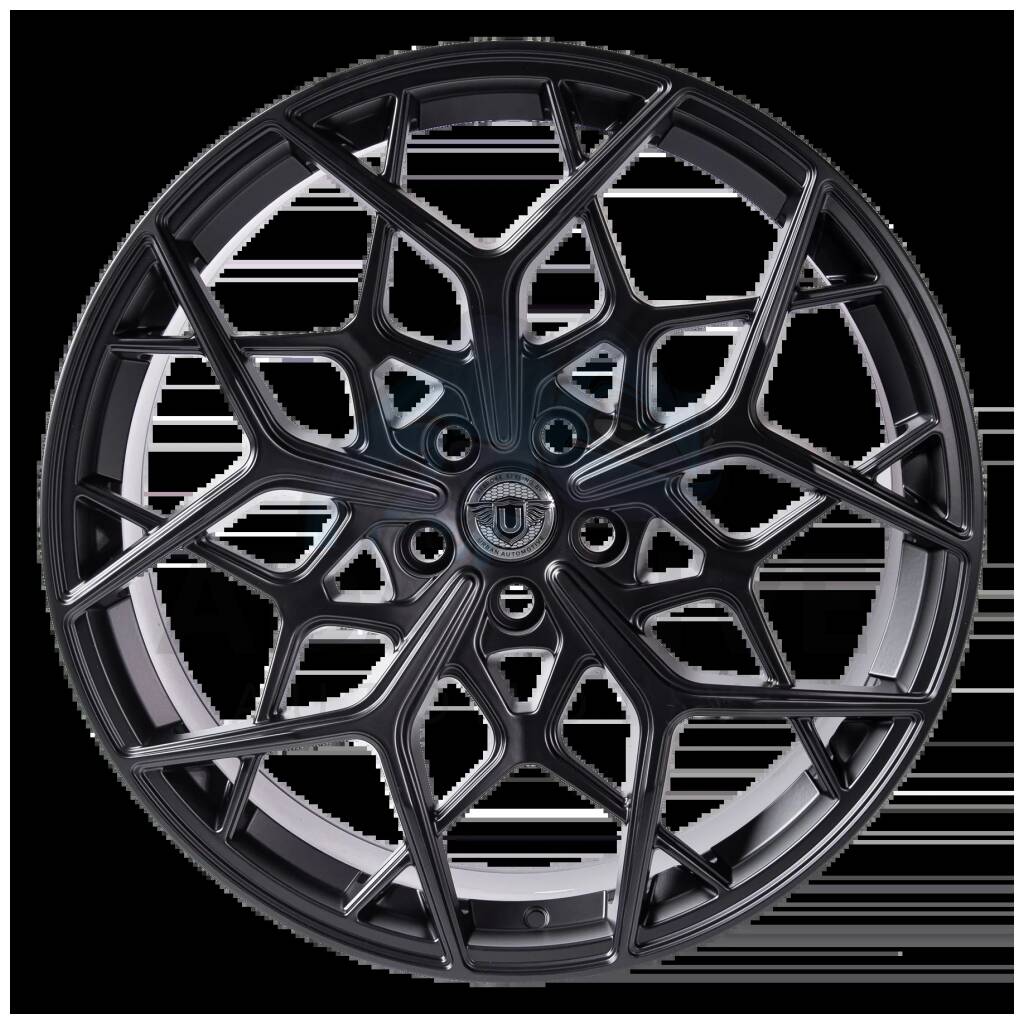 22" UC-5: 5 WHEEL Package (Staggered Setup 2 x Front , 2 x Rear), Satin Black