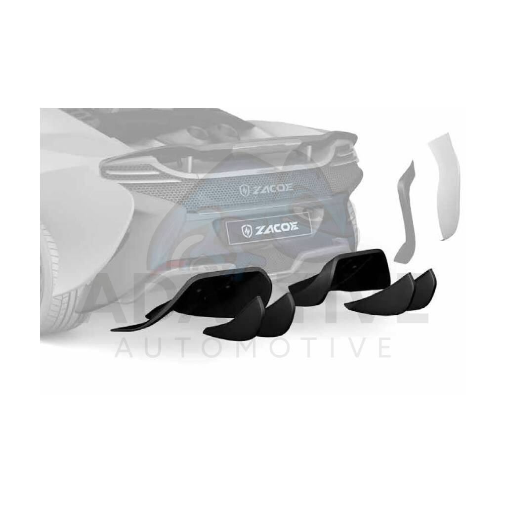 Rear Diffuser Lower with Blade Set