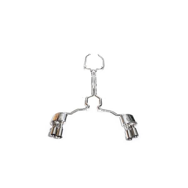 Catback with chrome tips