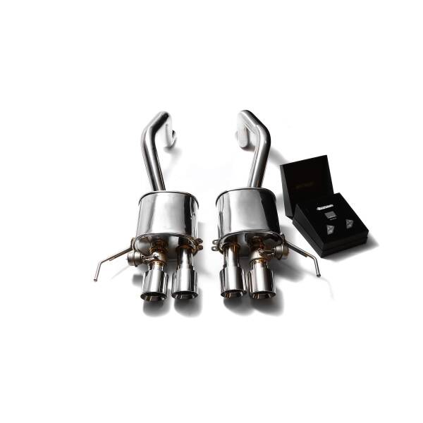 X pipe quad chrome silver tips