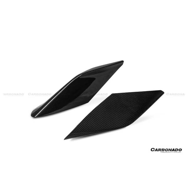 OEM Style Dry Carbon Fiber Side Air Intake Fins Flaps Wings