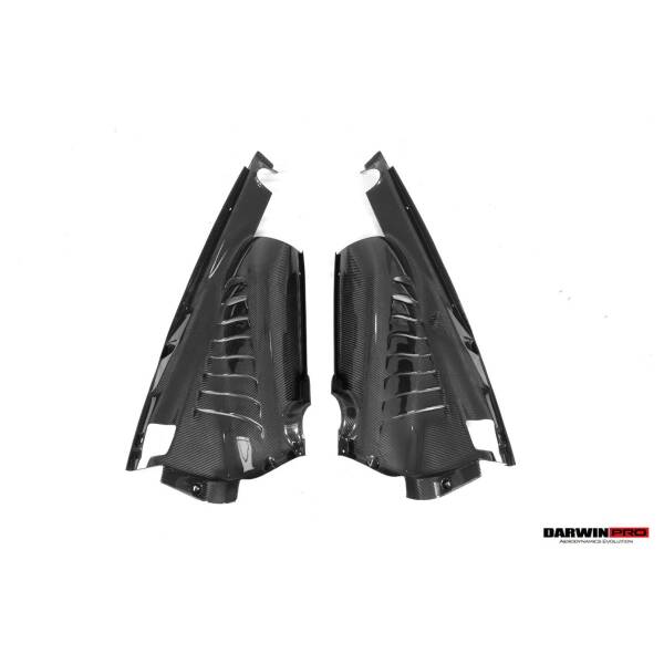 Dry Carbon Fiber Engine Bay Panels With Heat Protection