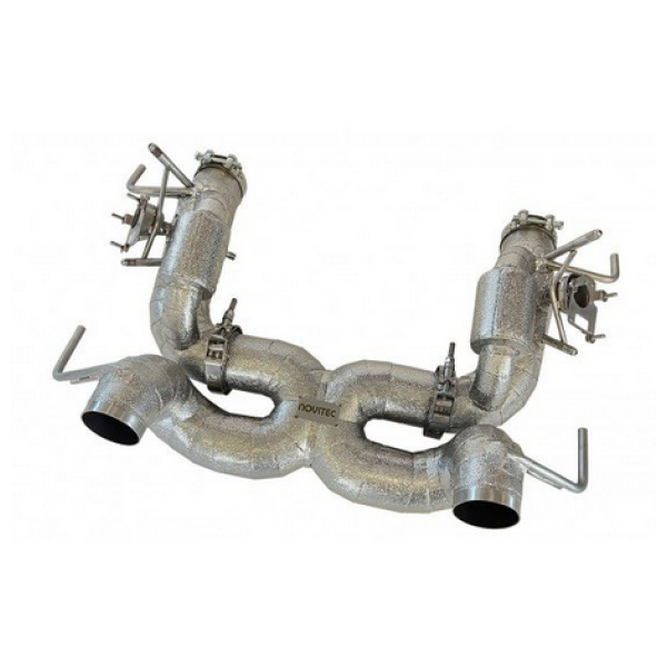 Exhaust sustem with Flap regulation (Inconel heat protected)