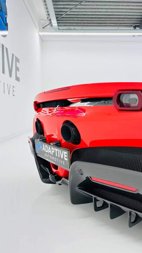 The Novitec exhaust for the Ferrari